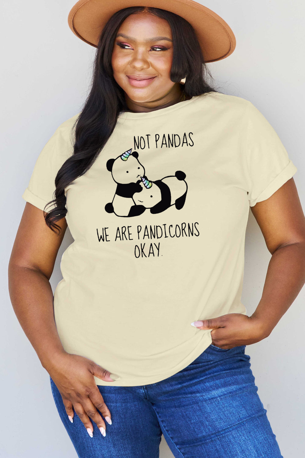 Simply Love Full Size Pandicorn Graphic Cotton T-Shirt