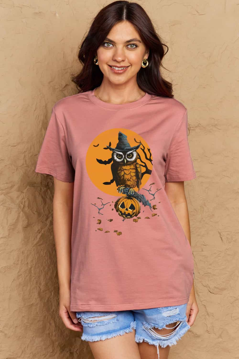 Simply Love Full Size Holloween Theme Graphic Cotton Tee