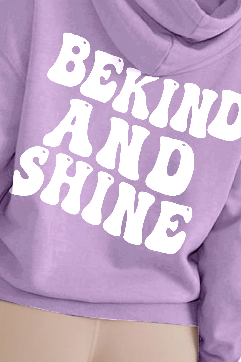 Simply Love Full Size BE KIND AND SHINE Graphic Hoodie