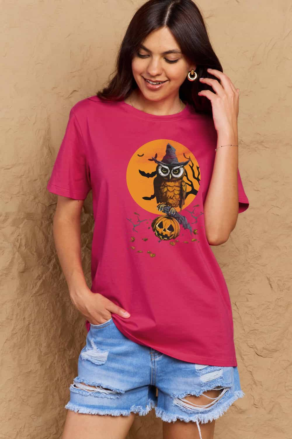 Simply Love Full Size Holloween Theme Graphic Cotton Tee