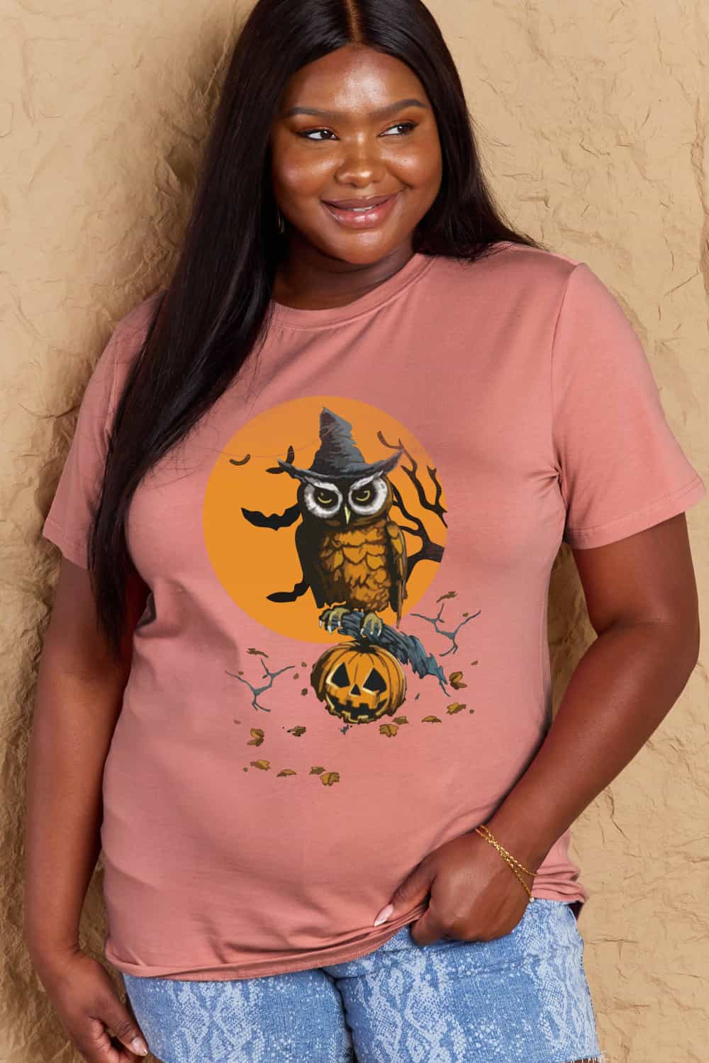 Simply Love Full Size Holloween Theme Graphic Cotton Tee