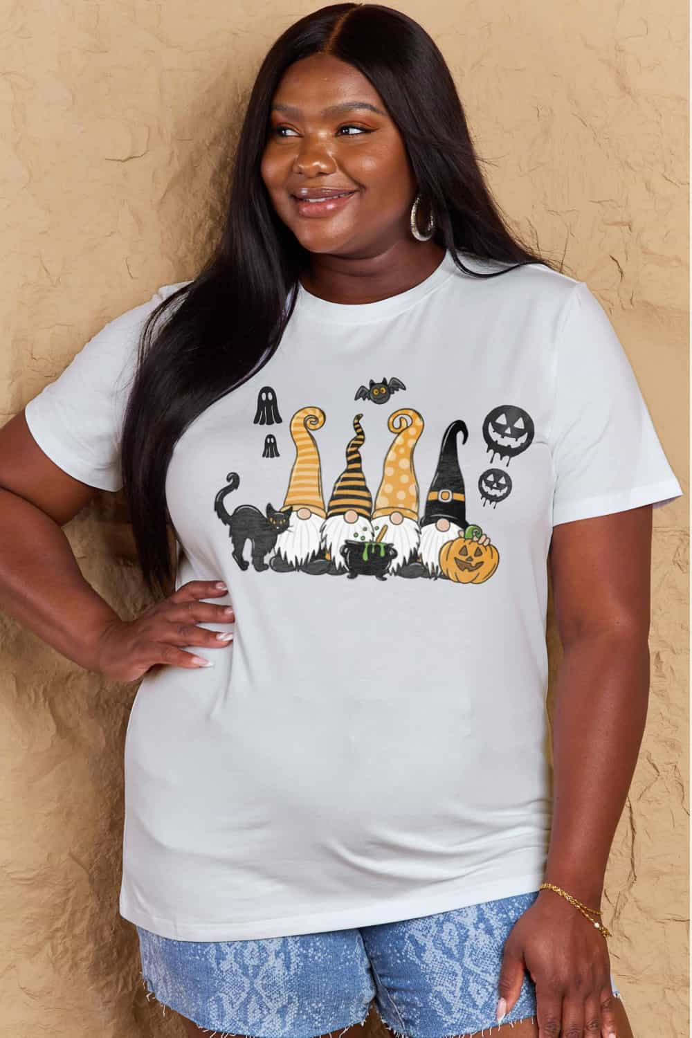 Simply Love Full Size Halloween Theme Graphic Cotton Tee