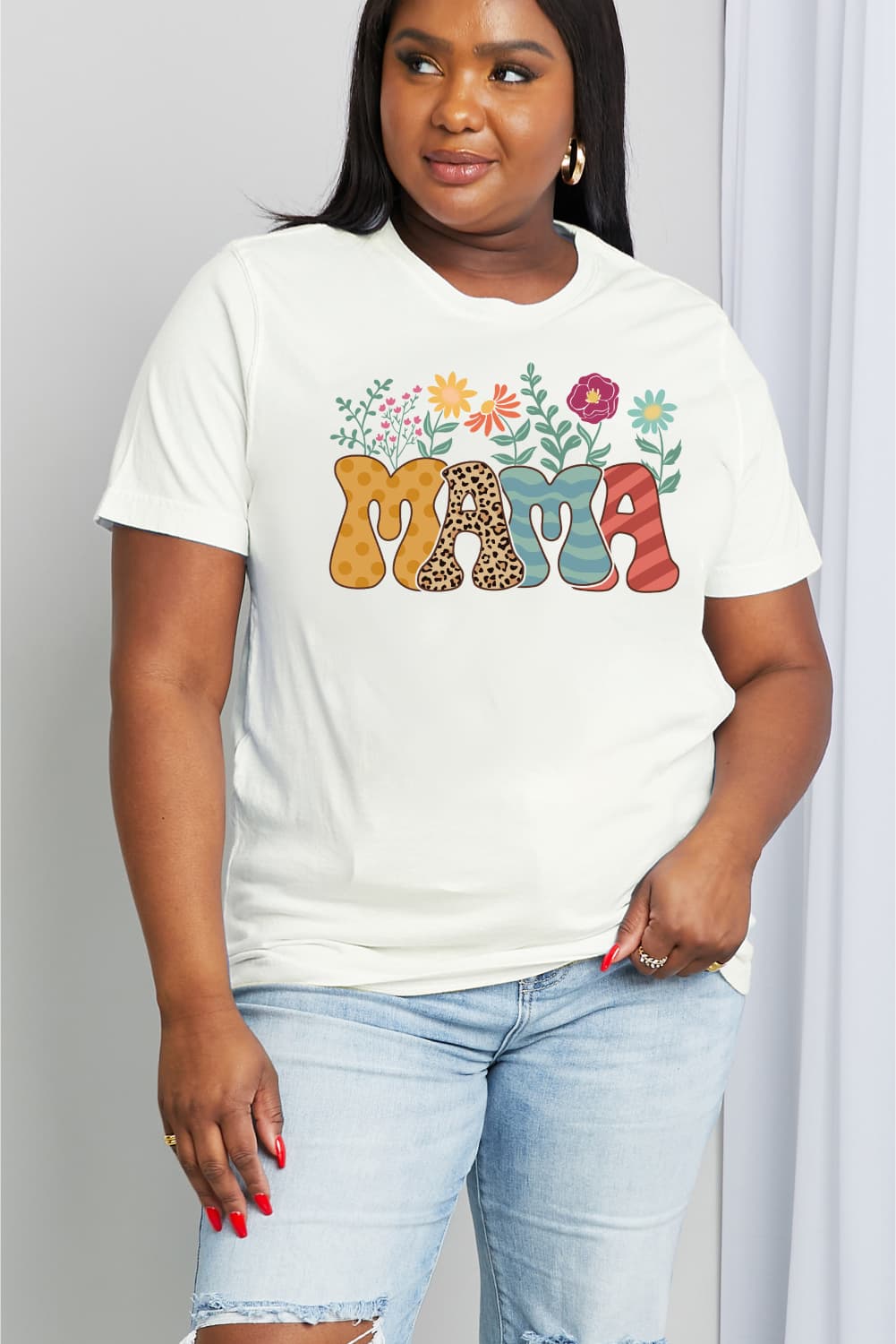 Simply Love Full Size MAMA Graphic Cotton Tee