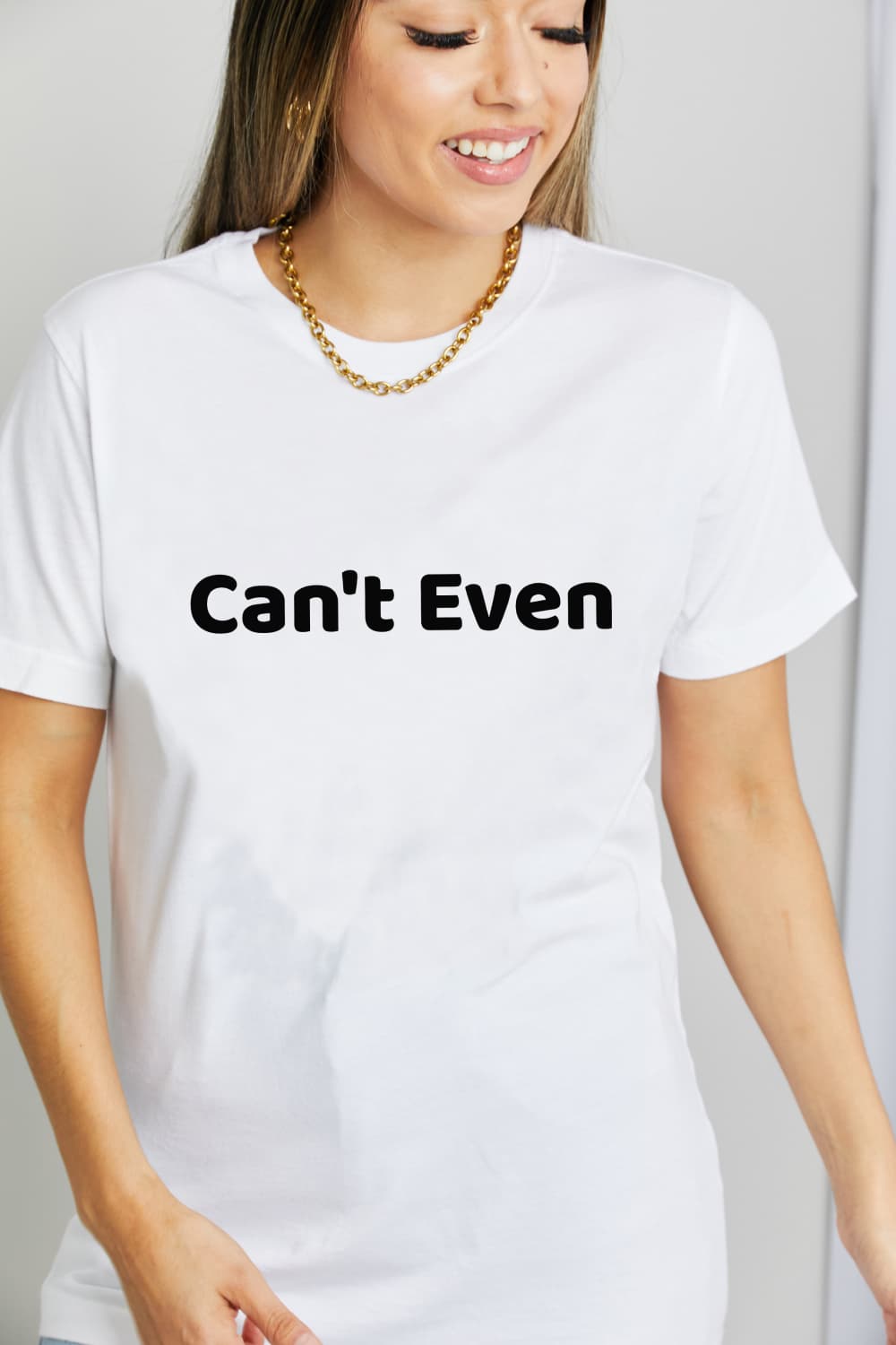 Simply Love CAN'T EVEN Graphic Cotton T-Shirt