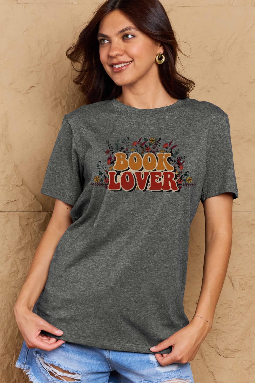 Simply Love Full Size BOOK LOVER Graphic Cotton Tee