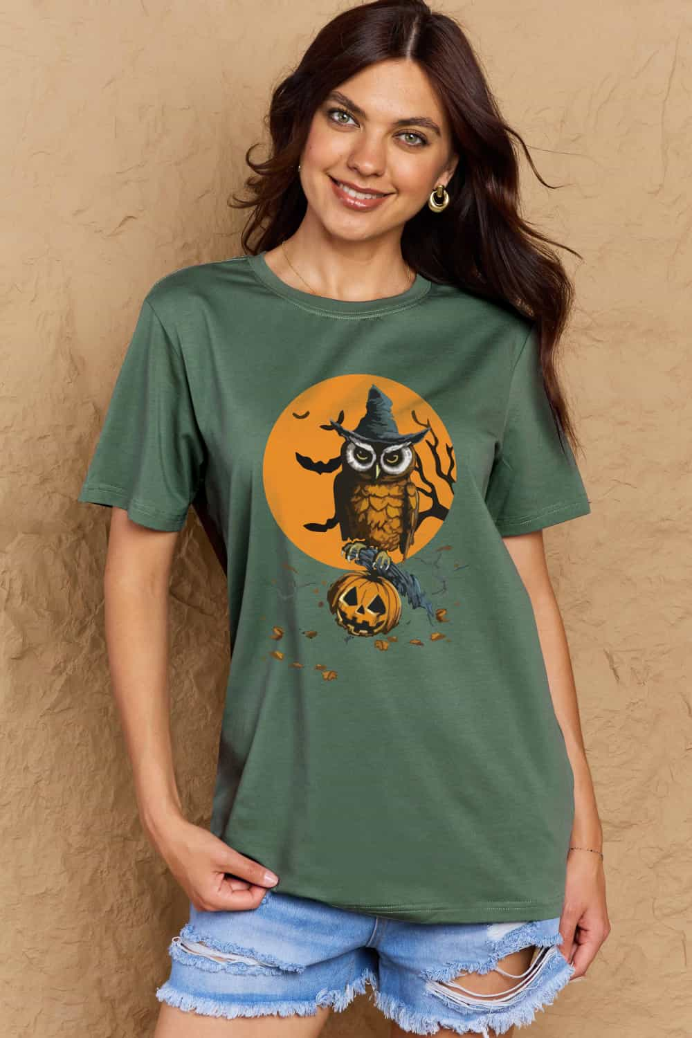 Simply Love Full Size Holloween Theme Graphic Cotton Tee